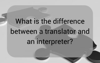 Differences between translating and interpreting