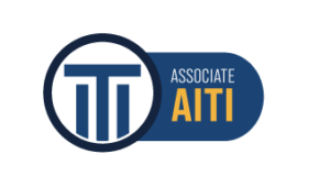 Blue logo saying: ITI Associate AITI